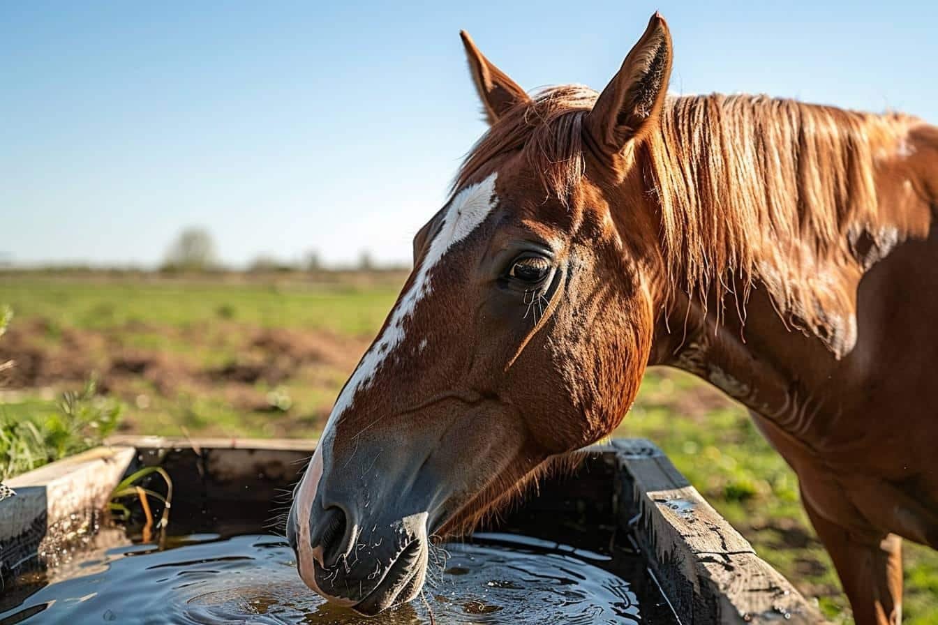 Combien d'eau boit un cheval par jour : quantité et importance